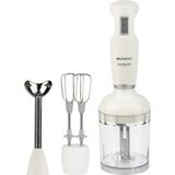 Sunny Maharet 3'lü Blender Seti 900W 1000 ml Hazneli Paslanmaz Çelik El Blender Seti Beyaz