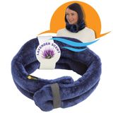 SunnyBay Mikrodalga Isıtma Pedi, Mikrodalgada Isıtılabilir Isıtmalı Boyun ve Omuz Sargısı, Geniş Boyun Kapsama Alanı, Eller Serbest Nemli Aromaterapi Lavantalı Sıcak veya Soğuk Paket, 50,5 x 12,5 cm,