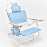 Sunnylife - Deluxe Plaj Sandalyesi - 65 cm x 10 cm x 70 cm - Mavi - Beyaz