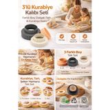 Sunplast Çift Taraflı Kurabiye Kalıbı 3'lü