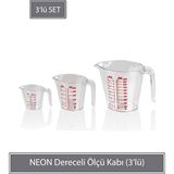 Sunplast Neon Dereceli Ölçü Kabı - Beyaz