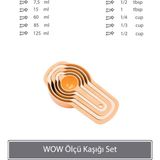 Sunplast Wow Ölçü Kaşığı Set - Somon - Turuncu