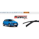 Sunplex Cam Rüzgarlığı Hyundaı İ-20 2015-2018 Ön-Arka Sport Style (1 Tk )