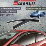Sunplex Citroen Xsara 1997-2006 Mugen 4 Lü Set Cam Rüzgarlığı