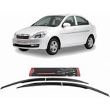 Sunplex Hyundaı Accent Era 2006 2012 Mugen Sport Style Ön Arka Takım 4 lü Cam Rüzgarlığı
