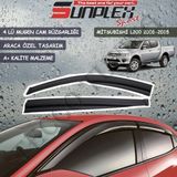 Sunplex Mitsubishi L200 2008-2015 Mugen 4 Lü Set Cam Rüzgarlığı