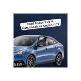 Sunplex Paslanmaz Krom Akrilik Cam Rüzgarlığı Ford Focus 3/4 Hatchback ve Sedan 11-17 CHR-1-007-003