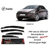 Sunplex Peugeot 301 Mugen Tip Cam Rüzgarlığı