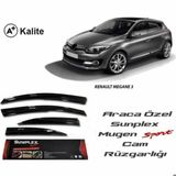 Sunplex Renault Megane 3 2009-2016 4lü Mugen Cam Rüzgarlığı