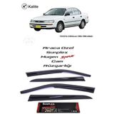 SUNPLEX Toyota Corolla 93-98 Cam Rüzgarlığı Marka Mugen 4'lü 70043