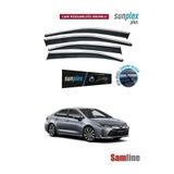 SUNPLEX Toyota Corolla Sedan 2020 Modeller için Kromlu Cam Rüzgarlığı Takımı 4'lü Set