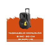 Sunplus Hoparlör 8" 20CM Sd/mmc/usb/mp3/fm Bt'lu LCD Ekran Kumandalı Taşınabilir Hoparlör Sunplus HT-820