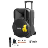 Sunplus HT-1230 Bluetooth’lu LCD Ekran Kumandalı Taşınabilir Şarjlı Hoparlör
