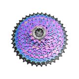Sunrun 10'lu 11-46t Rainbow Çok Renkli Bisiklet Kaset, Ruble Çok Renkli