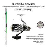 Sunset Ocean Immersion Hybrid 420 MN Surf Kamışı - Kaido Magico 10000 Surf Set 33