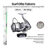 Sunset Ocean Immersion Hybrid 420 MN Surf Kamışı - Kaido Skuga 9000 Surf Set 32