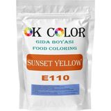 Sunset Yellow E110 Gün Batımı Sarısı Toz Gıda Boyası 1kg - 1 kg