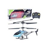 Sunshine Yeni 3.5 Kanal Alaşımlı Uzaktan Kumandalı Helikopter USB Şarjlı Işıklı Çocuk Oyuncağı (Yurt Dışından) - Mavi