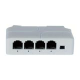 Sunshine011 100mbps 1 Giriş 3 Çıkış Poe Extender White Usb Destekli Cctv Kamera Ağ Güçlendirici Ev Ofis Güvenlik Sistemi Kolay Kurulum Dayanıklı Yapı