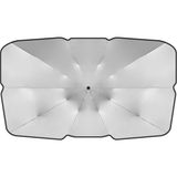 Sunshinee Katlanabilir Araba Güneş Şemsiyesi Iç Cam Güneşlik Kapağı Ön Pencere Uv Koruma Gölge Perde Şemsiye, L (Yurt Dışından) - Set - Gümüş
