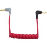 Sunshinee Sc7 Video Mıc Kablosuz Video Mikro Tipi Mikrofonlar Için Yedek 3,5 mm - 3,5 mm Trrs Adaptör Kablosu (Yurt Dışından) - Kırmızı