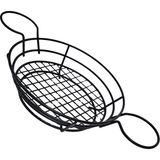 Sunstar Tekmarked Metal Sosluklu Ekmek, Hamburger ve Patates Kızartması Sunum Sepeti - 36X23
