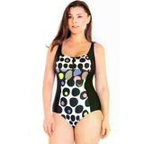 Sunsurf 55111 Büyük Beden Mayo Fermuarlı Siyah