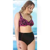 Sunsurf 75500/322 Büyük Beden Yüksek Bel Toparlayıcı Bikini Takımı 50-52-54-56 Beden
