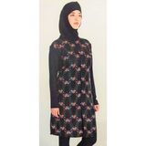 Sunsurf Mayo Takma Kol Büyük Beden Lazella Siyah 48