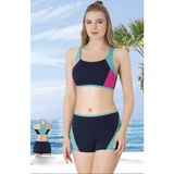 SUNSURF Şortlu Yüzücü Bikini Lacivert - 40
