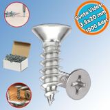 Sunta Vidasi 3.5X20 Mm Paket 1000 Adet Sivri Uclu Ahsap Tahta Agac Mobilya Ayak Kulp Vidasi