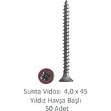 Sunta Vidası 4,0 x 45 mm 50 Adet Yhb Vida