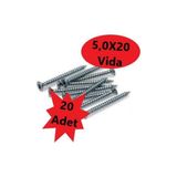 Sunta Vidası 5,0x20, 20 Adet Tam Diş Snt Yhb Vida