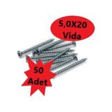 Sunta Vidası 5,0x20, 50 Adet Tam Diş Snt Yhb Vida