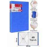 Sunum Dosyası 40 Lı 1 Paket Poşet Dosyalı Katalog Dosyası 40 Poşetli Kendinden Dosya Plastik Kapaklı