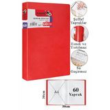 Sunum Dosyası 80 Li 1 Paket Poşet Dosyalı Katalog Dosyası 80 Poşetli Kendinden Dosya Plastik Kapaklı