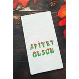 Sunum Peçetesi Cadılar Bayramı Afiyet Olsun Konuşan Kağıt Peçete
