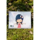 Sunum Proje Dosyası Klips Fermuarlı A4 Boy Ödev Dosyası Kız Desenli (32,5X24,5 Cm) 1 Adet