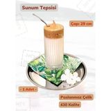 Sunum Tepsisi 29 Cm Paslanmaz Çelik Servis Tepsisi