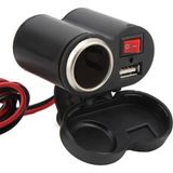 Sunup Motosiklet Çakmaklık USB Şarj Soketi Motosiklet ve Atv Ler Için Uyumlu Şarj Cihazı