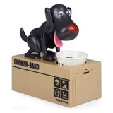 Sunup Sensörlü Para Yiyen Köpek Model Bozuk Para Kumbarası (Siyah Renk)