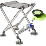 Sunup Sn-25796 Metal Balıkçı Taburesi Katlanabilir Taşınabilir Ayarlanabilir Katlanır Tabure 50X32cm