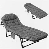 Sunup Sn-26975 Taşınabilir Ayarlanabilir 5 Kademe Sünger Kamp Yatak Şezlong
