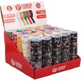 Sunup SN-27919 0.13X18MM 5 Renk Izole Elektrikçi Bant 10 Metre 50X5'LI Paket (Kırmızı- Sarı - Siyah - Yeşil - Beyaz) - Renkli