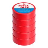 Sunup SN-27920 Kırmızı 0.13X18MM Izole Pvc Elektrik Yalıtım Bant (5'li Paket) - 0,13 x 18 mm - 5 Adet
