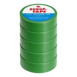 Sunup SN-27923 Yeşil 0.13X18MM Izole Pvc Elektrik Yalıtım Bant (5'li Paket) - 0,13 x 18 mm - 5 Adet