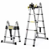 Sunup Sn-29682 3.2+3.2 Metre Teleskopik Merdiven Karavan Port Tavan Çadır Tekne Katlanır Alüminyum