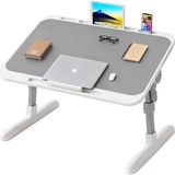 Sunup SN-29698 Çok Fonksiyonlu Katlanabilir Yatak Koltuk Laptop Masası Yükseklik ve Açı Ayarlı Gri 60X40CM - Renkli - 1