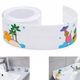 Sunup SN-38874 Çift Taraflı Yapışkanlı Dekoratif Resimli Banyo Su Geçirmez Sızdırmazlık Bandı