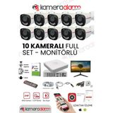 Sunveo 10 Kameralı 5 Mp Sesli Güvenlik Kamerası Gece Renkli Yüz ve Araç Tanımalı Full Hd Kamera Sistemi - Beyaz